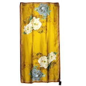 NWT Long Soft Scarf 34"x69" Rectangle Silk Feeling 100% Shawl Wrap 0221